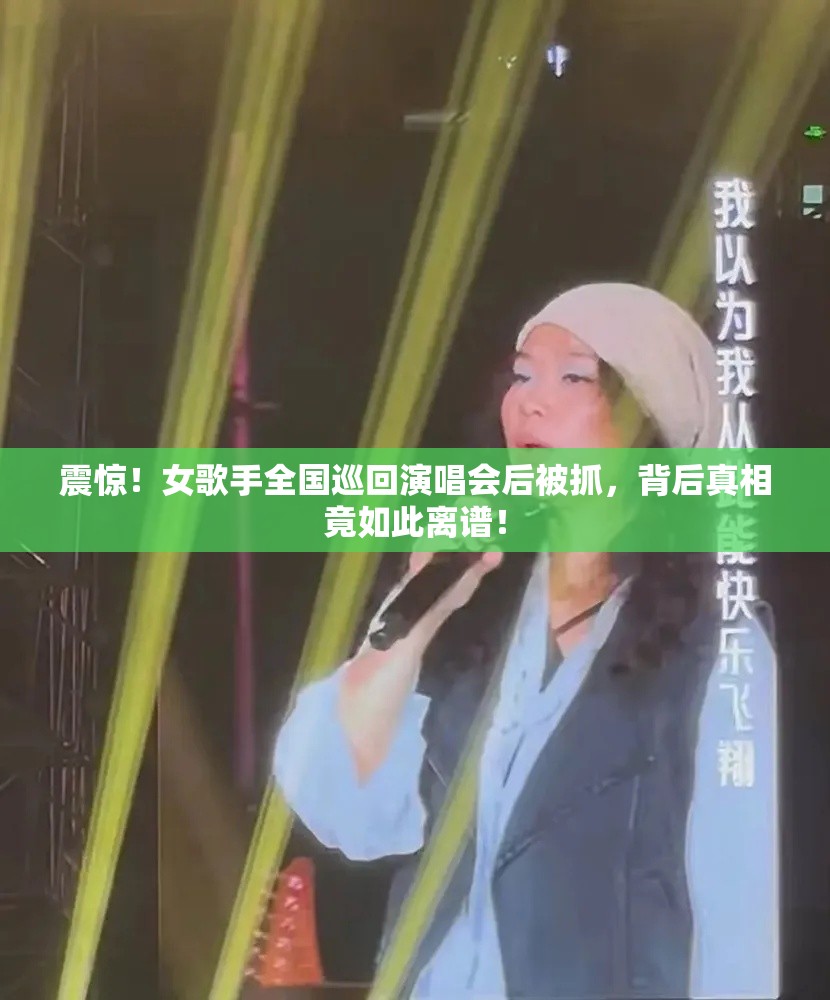 震惊！女歌手全国巡回演唱会后被抓，背后真相竟如此离谱！