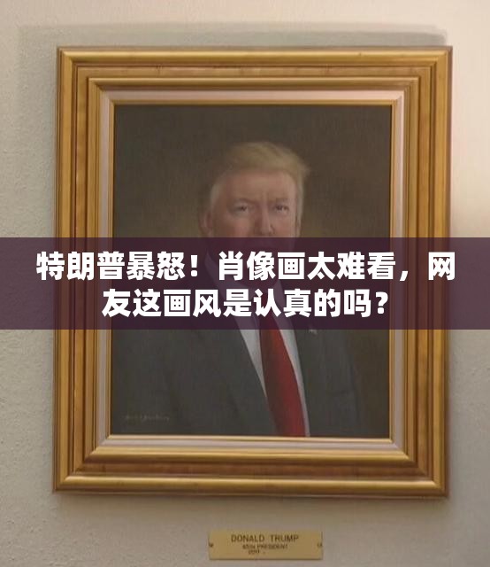 特朗普暴怒！肖像画太难看，网友这画风是认真的吗？